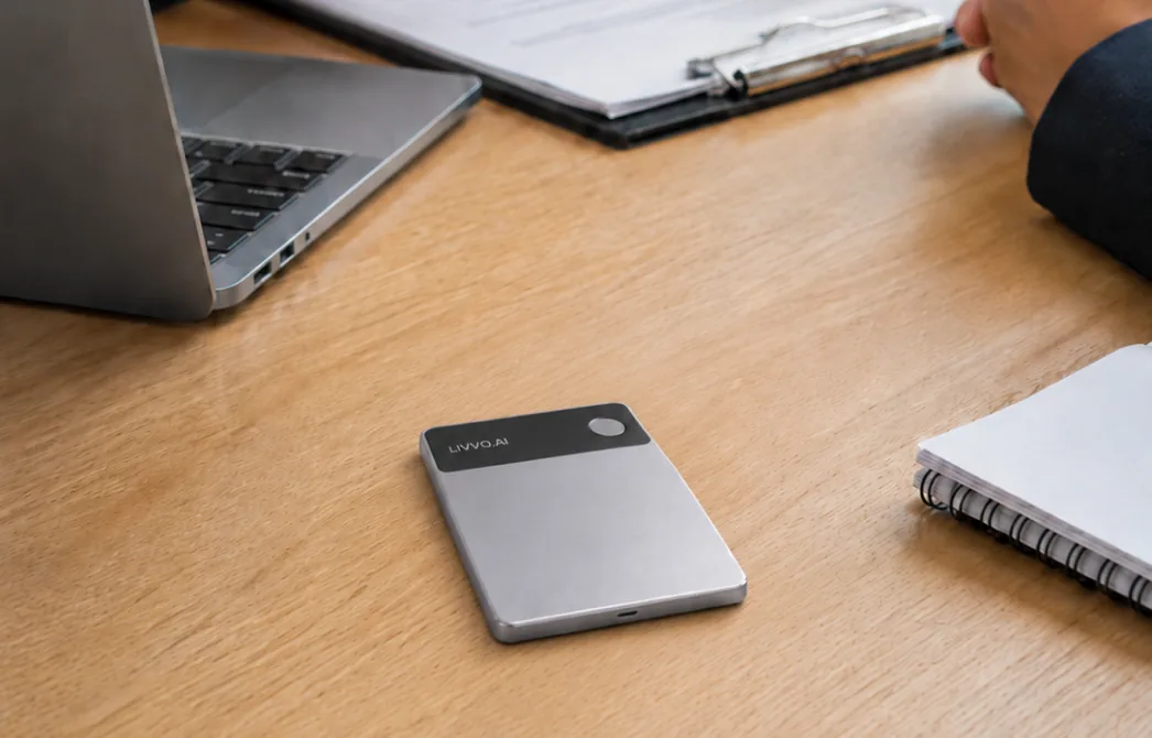 LIVVO NOTE portable AI meeting recorder
